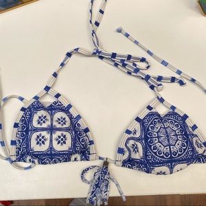 Roxy blue bathing suit top